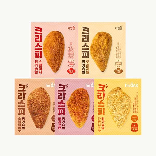 [1팩 1,495원] 크리스피 닭가슴살 10+10 (+ 비엔나소시지 1팩 추가증정)