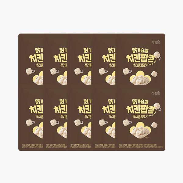 [1팩 980원] 닭가슴살 치킨팝콘 트러플크림맛 100g x 5팩