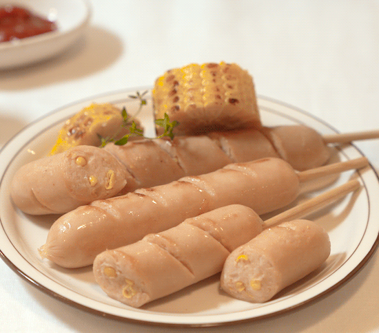 맛있는 닭가슴살 옥수수 소시지 꼬치 70g